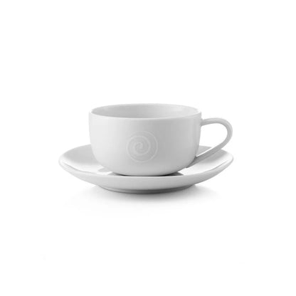 Carrol Boyes Swirl Cup & Saucer Set White