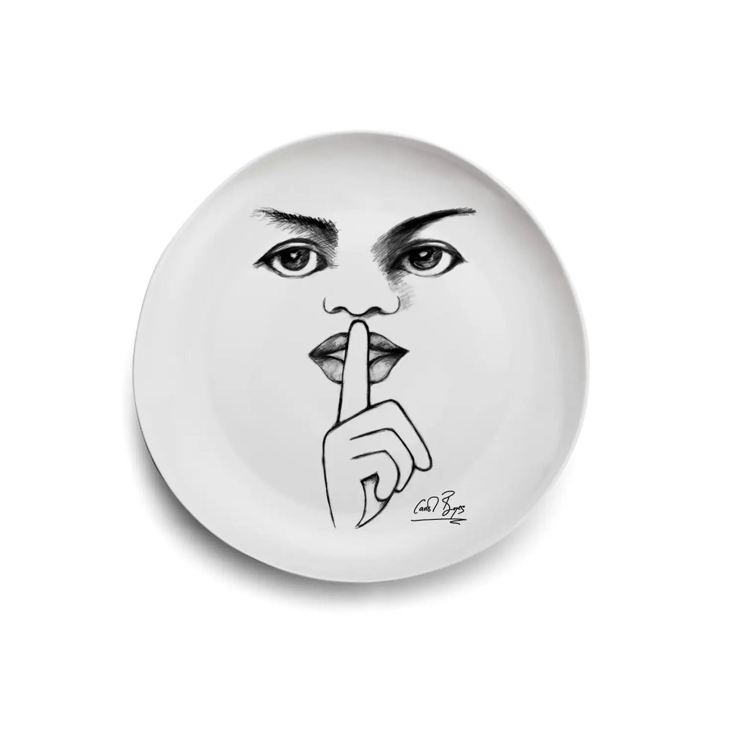 Carrol Boyes 4 Piece It's a Secret Dinner Plate Set White