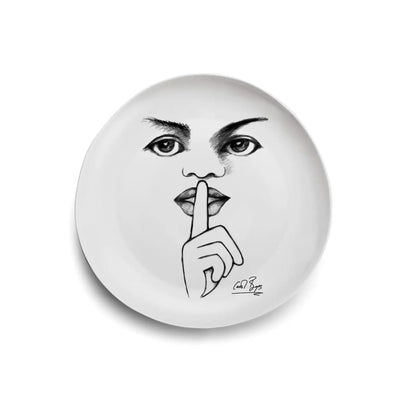 Carrol Boyes 4 Piece It's a Secret Dinner Plate Set White