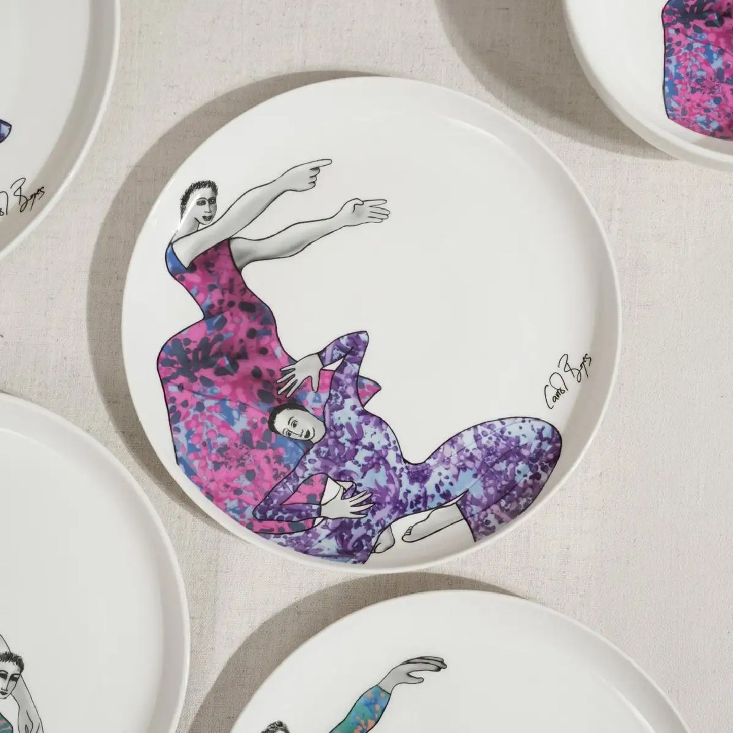Carrol Boyes Dancing Girls 12 Piece Dinner Set White