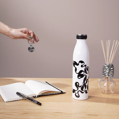 Carrol Boyes Quicksilver 750ml Flask Black & White