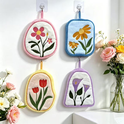 Cartoon Face Flower Towel - Assorted