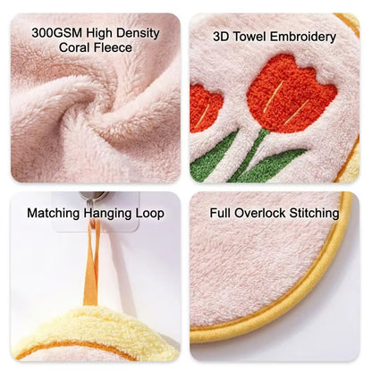Cartoon Face Flower Towel - Assorted