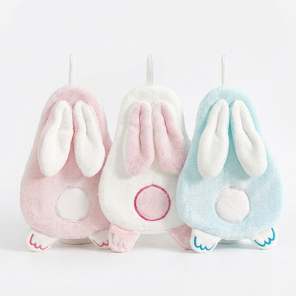 Cartoon Face Rabbit Eared Hand Towel - Assorted