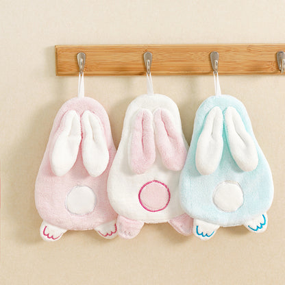 Cartoon Face Rabbit Eared Hand Towel - Assorted
