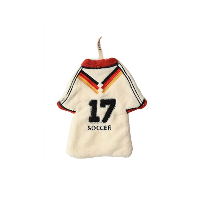 Cartoon Face Soccer Jersey Hand Towel - Assorted