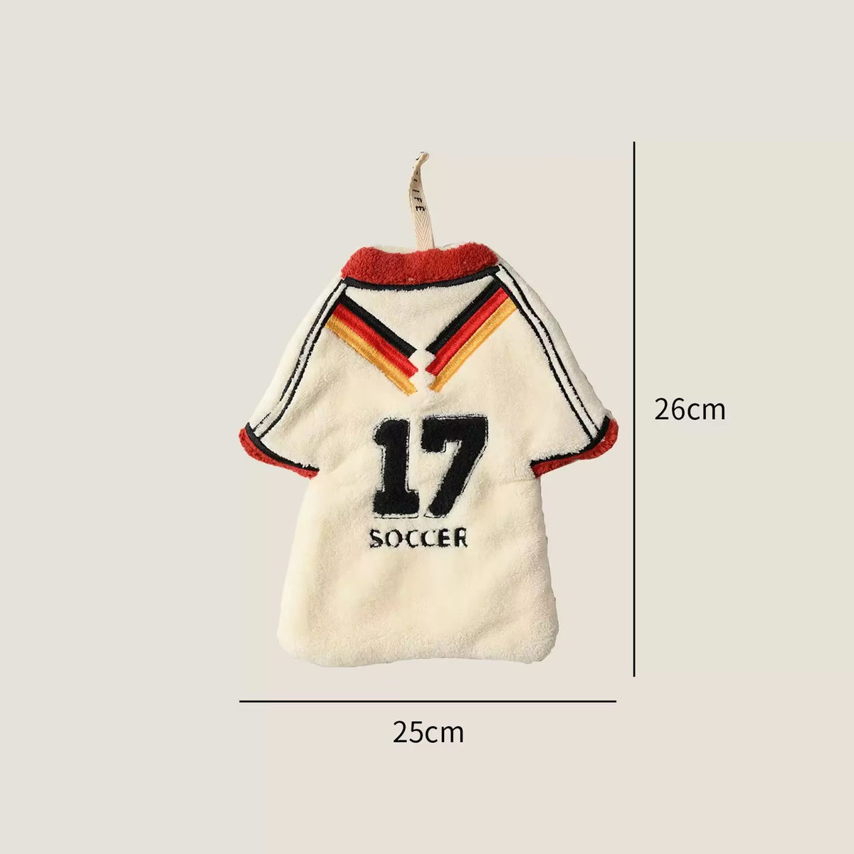 Cartoon Face Soccer Jersey Hand Towel - Assorted