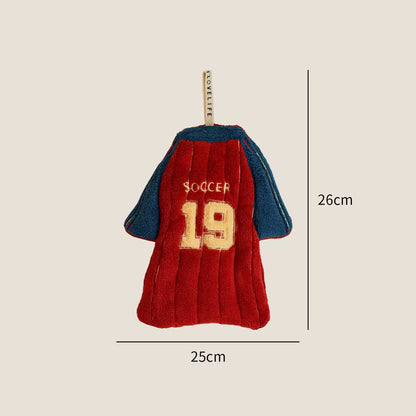 Cartoon Face Soccer Jersey Hand Towel - Assorted