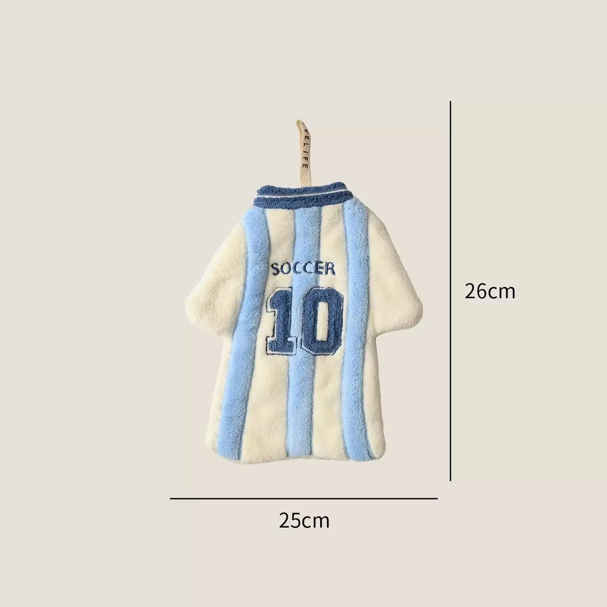 Cartoon Face Soccer Jersey Hand Towel - Assorted