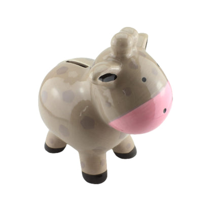 Cow Ceramic Money Bank Grey