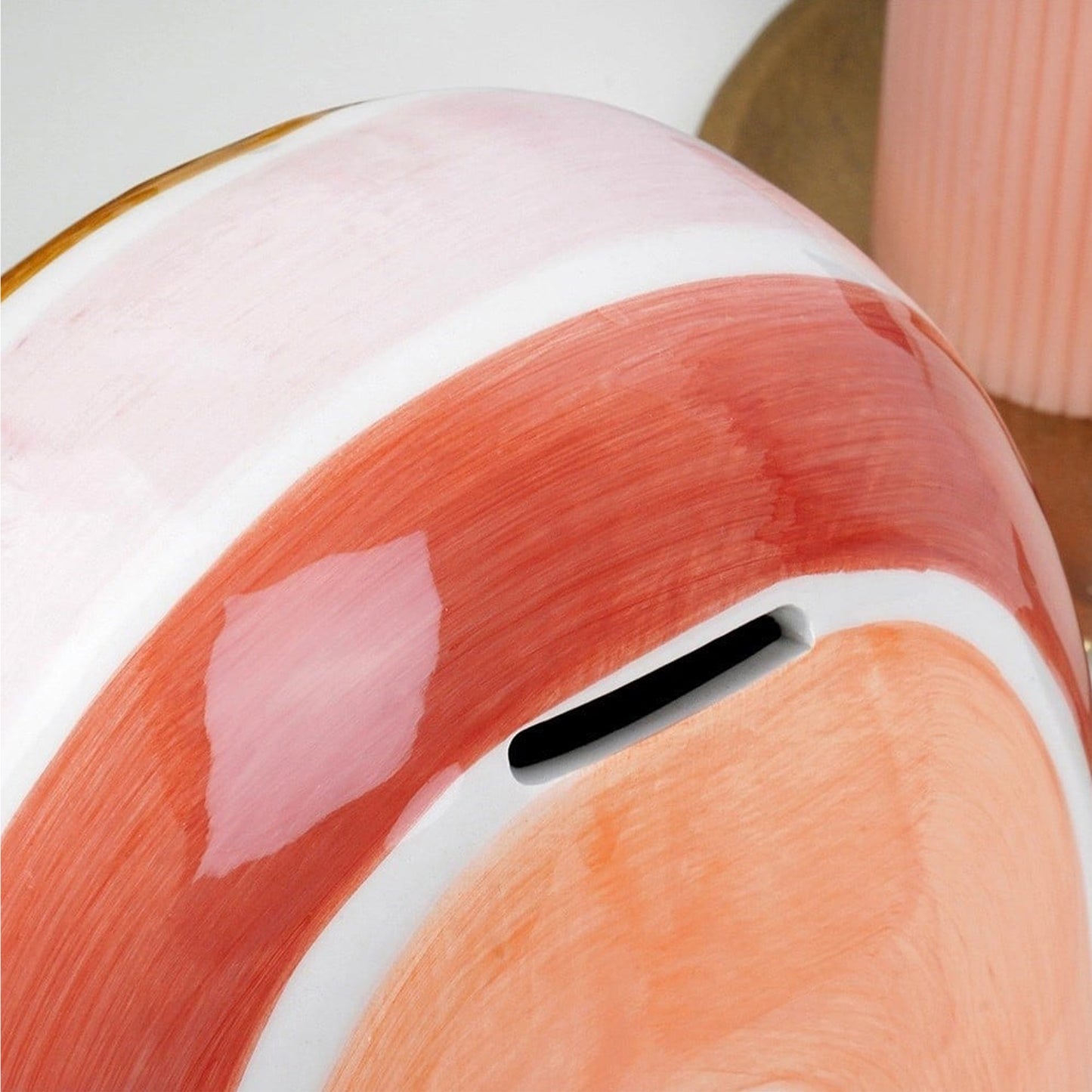 Rainbow Ceramic Money Bank Multicoloured
