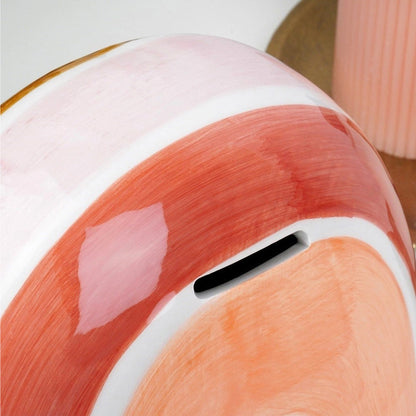 Rainbow Ceramic Money Bank Multicoloured