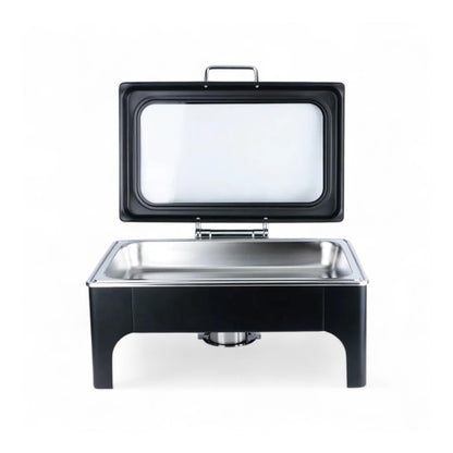 Kitchen Life Luxury Chafing Dish Buffet Set Matte Black