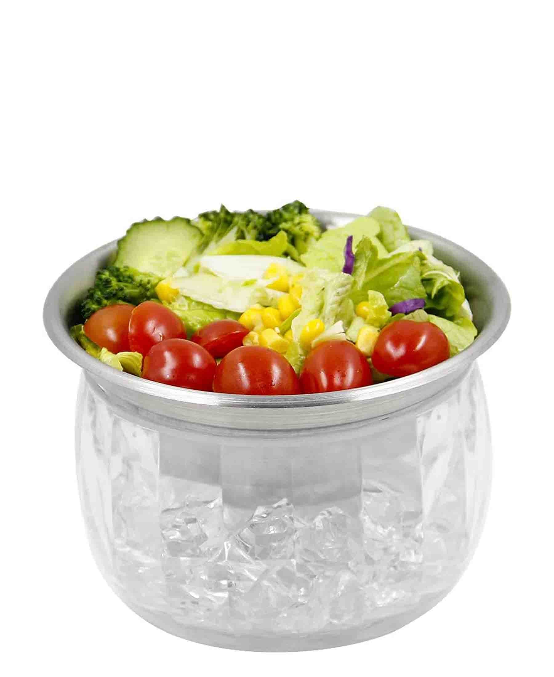 Circleware 2 PC Stainless Dip Bowl Chiller Silver The Culinarium