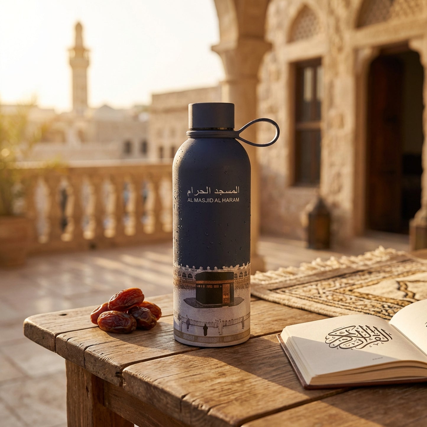 Al Masjid Al Haram 500ml Flask Navy Blue