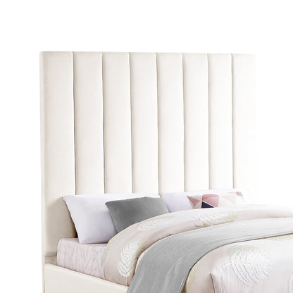 Classic B Headboard Queen - Light Cream