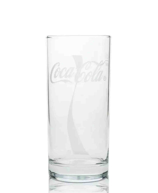 Izmir Collection 0.4Lt Coca Cola Wave Soft Drink Glass - Clear