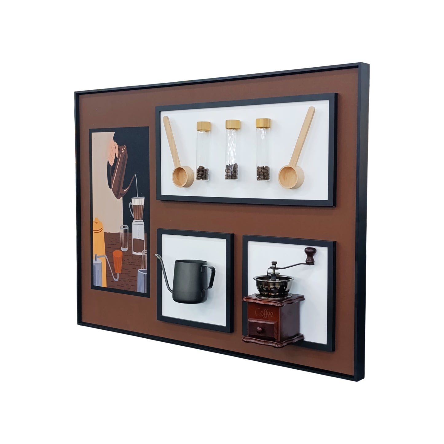 60 x 80cm Coffee Frame Brown
