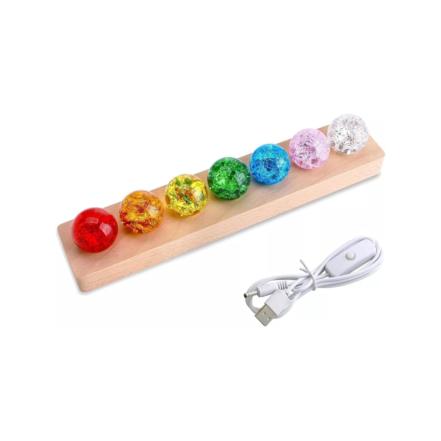 Planets 7 Globe LED Lights Multicoloured
