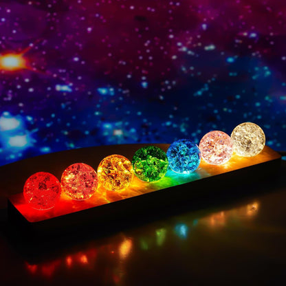 Planets 7 Globe LED Lights Multicoloured