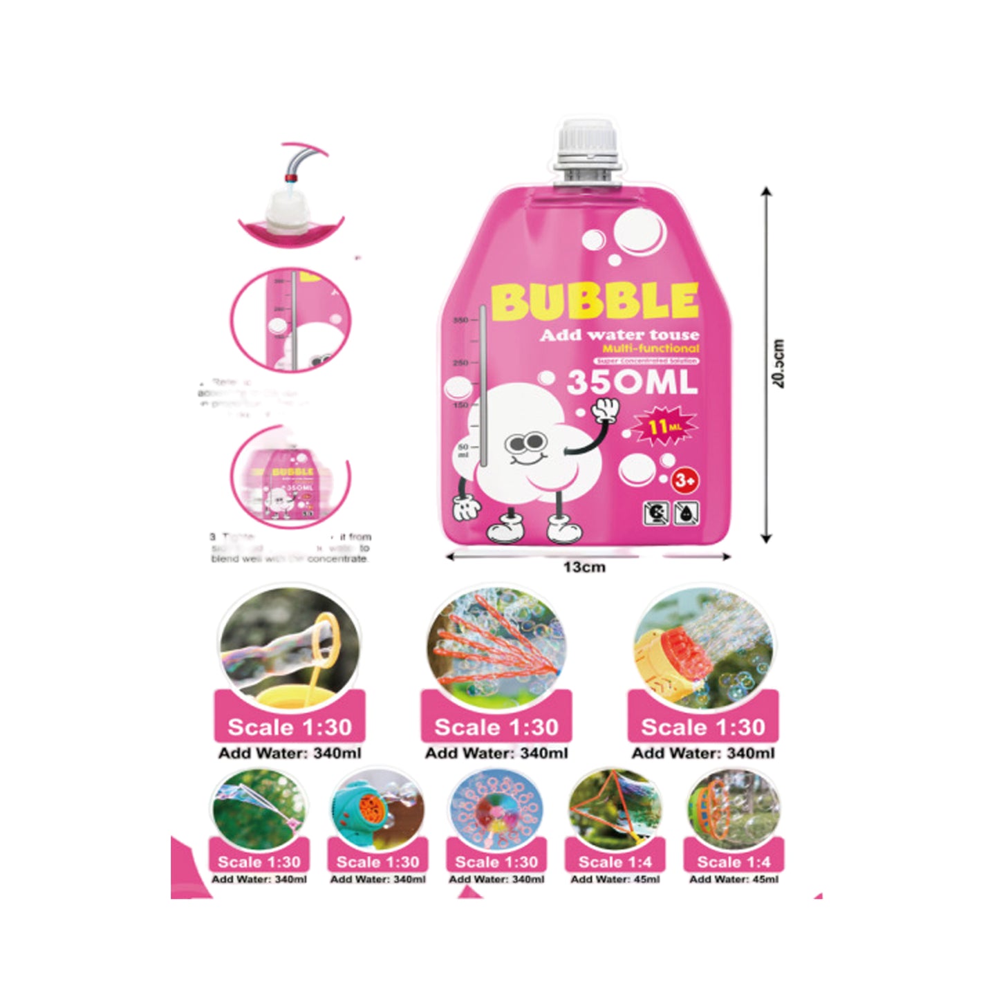 Concentrated Bubble Solution Refill
