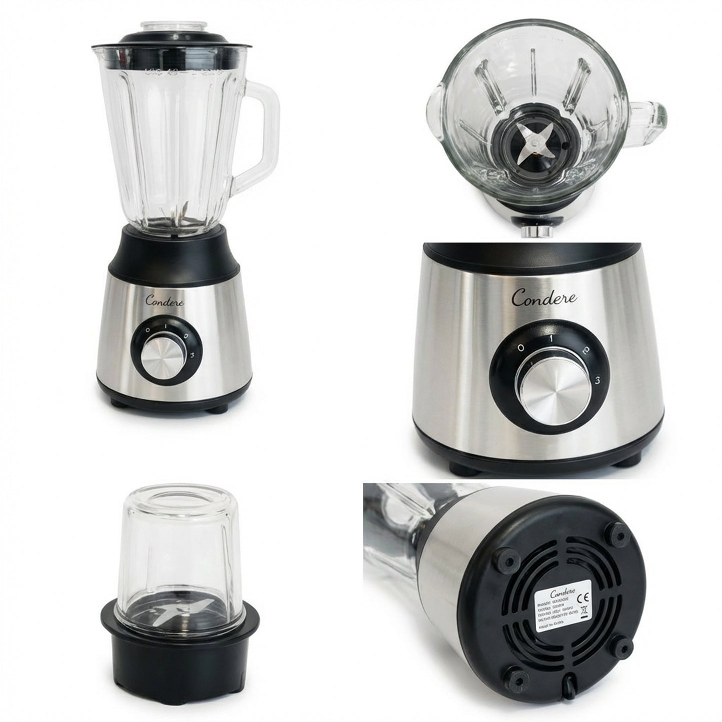 Condere Blender Black & Stainless Steel