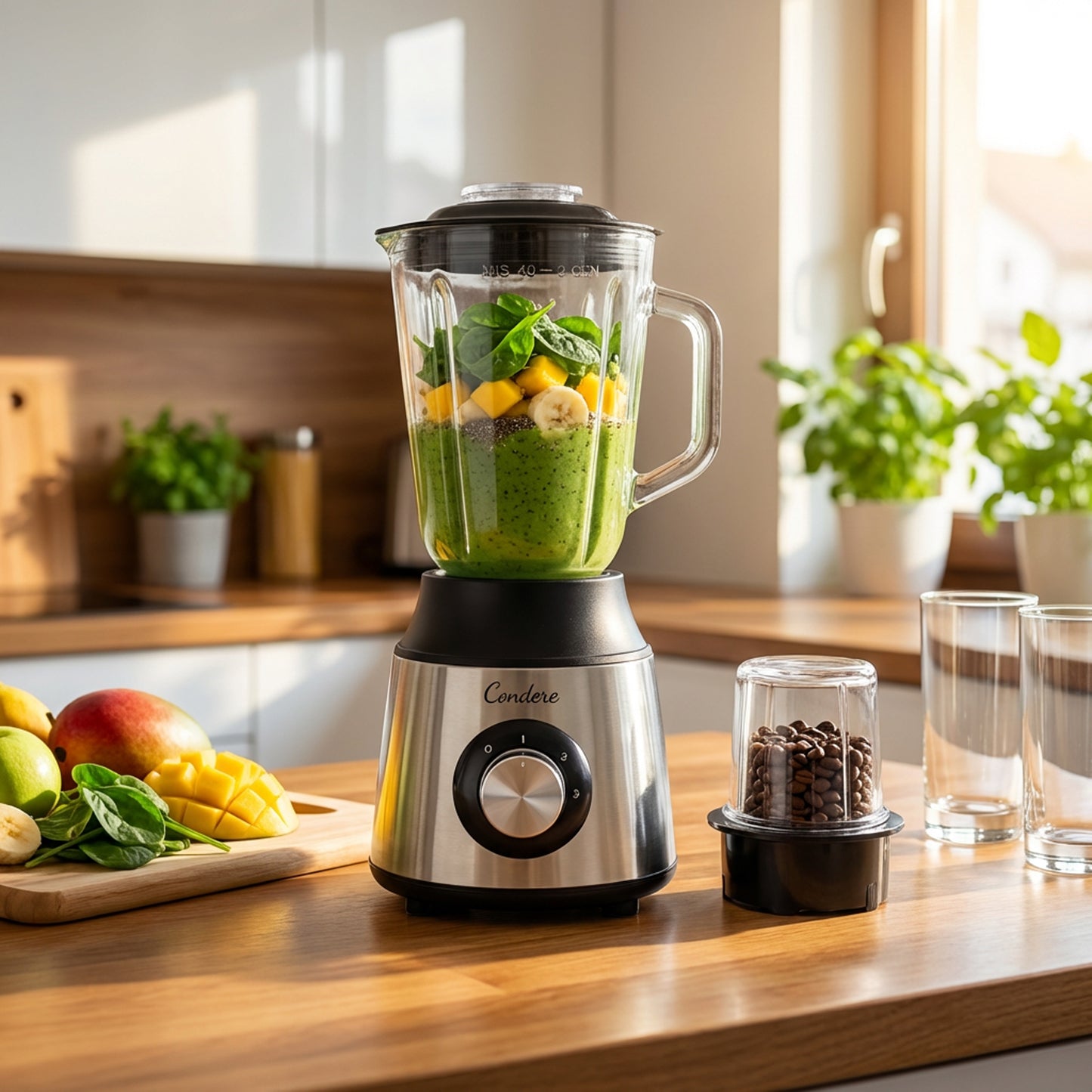 Condere Blender Black & Stainless Steel