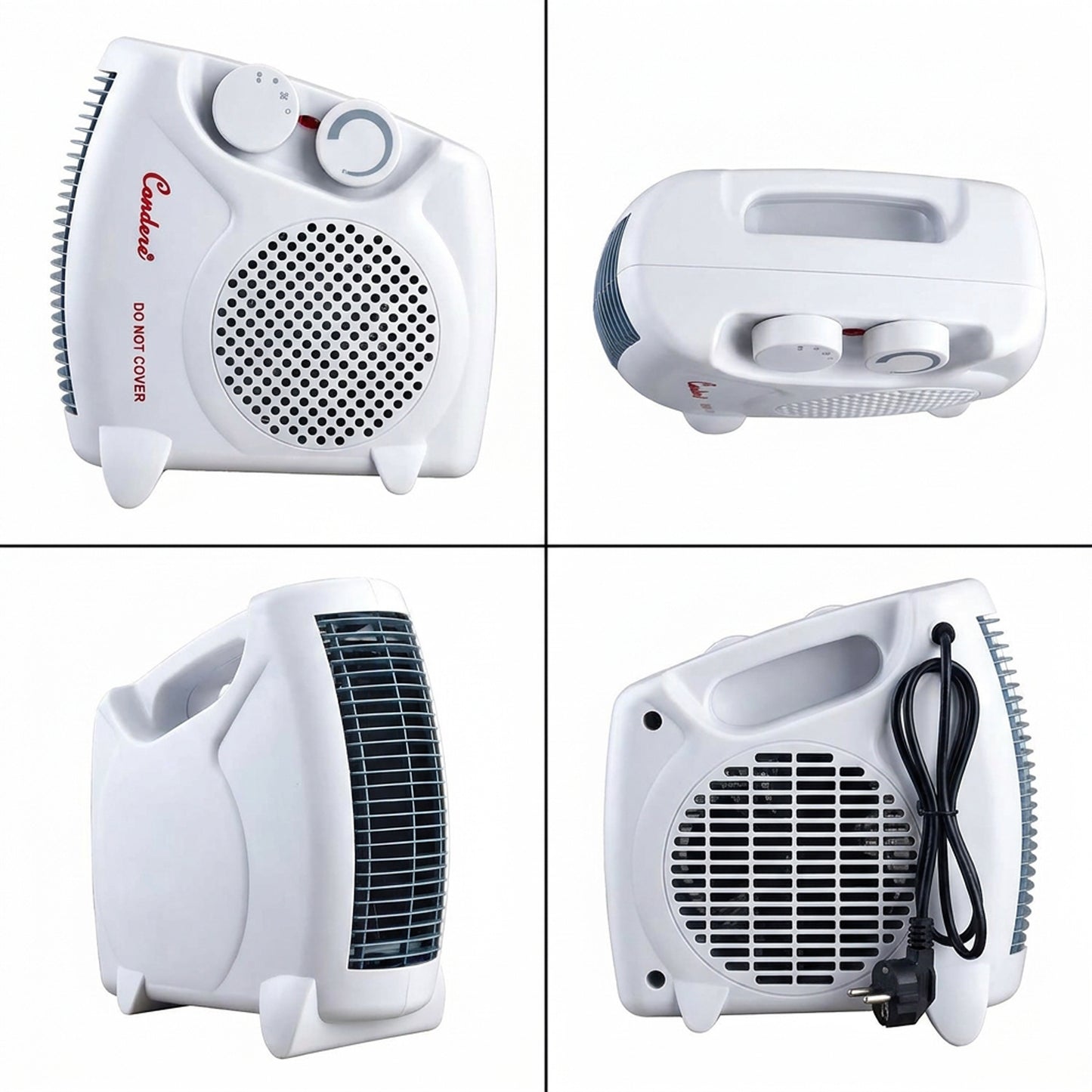 Condere Electric Fan Heater White