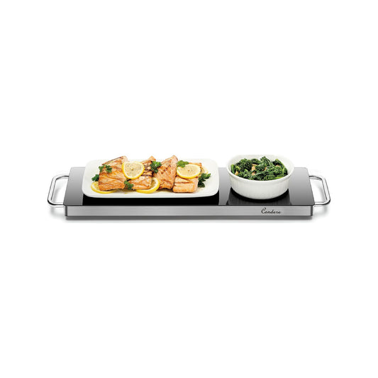 First Home Range Long Electric Warming Tray Black