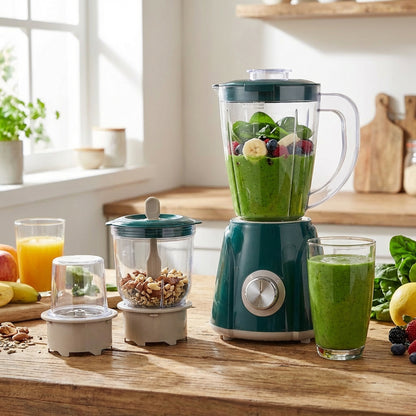 Condere 3-in-1 Blender, Juicer & Grinder Green