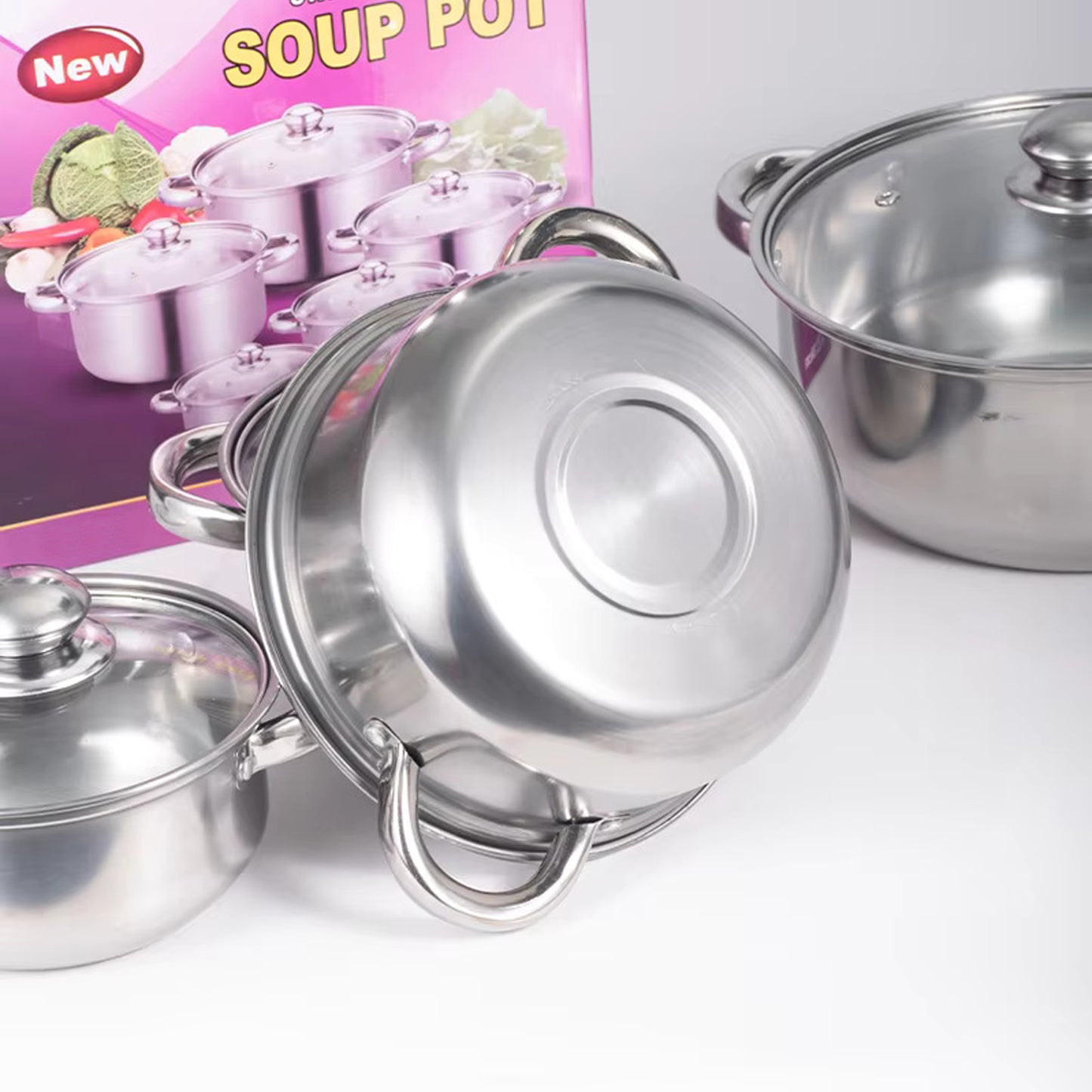 First Home Range 10 Piece Pot Set Silver