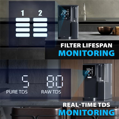 Cara Hot & Cold Water Station Black