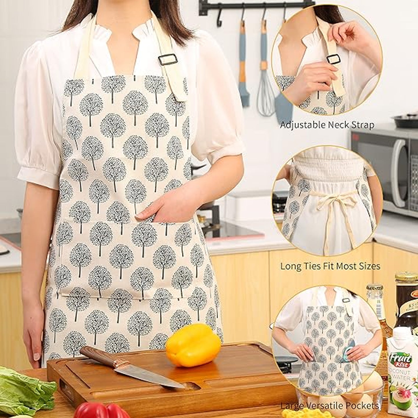 Kitchen Life Apron Beige