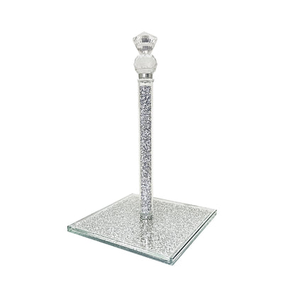 Exotic Designs Crushed diamond paper towel holder Silver