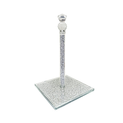 Exotic Designs Crushed diamond paper towel holder Silver