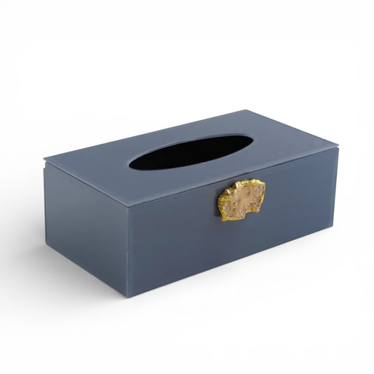 Acrylic Tissue Box Blue