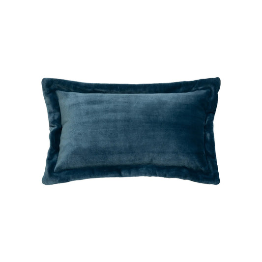 Atmosphera Cuddly Flannel Cushion Aegean Blue