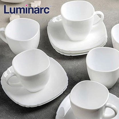 Luminarc Carine 12 Piece Cup & Saucer Set White