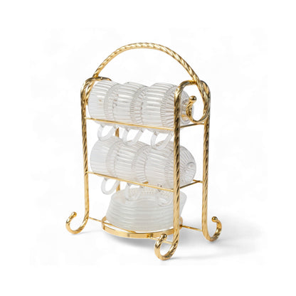 The Venus Cup & Saucer Stand Gold