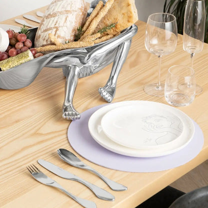 Carrol Boyes Sketchbook Grey 12 Piece Dinner Set White