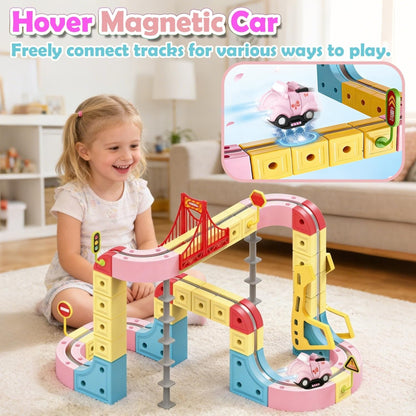 DIY 115 Piece Magnetic Track Toy Multicoloured