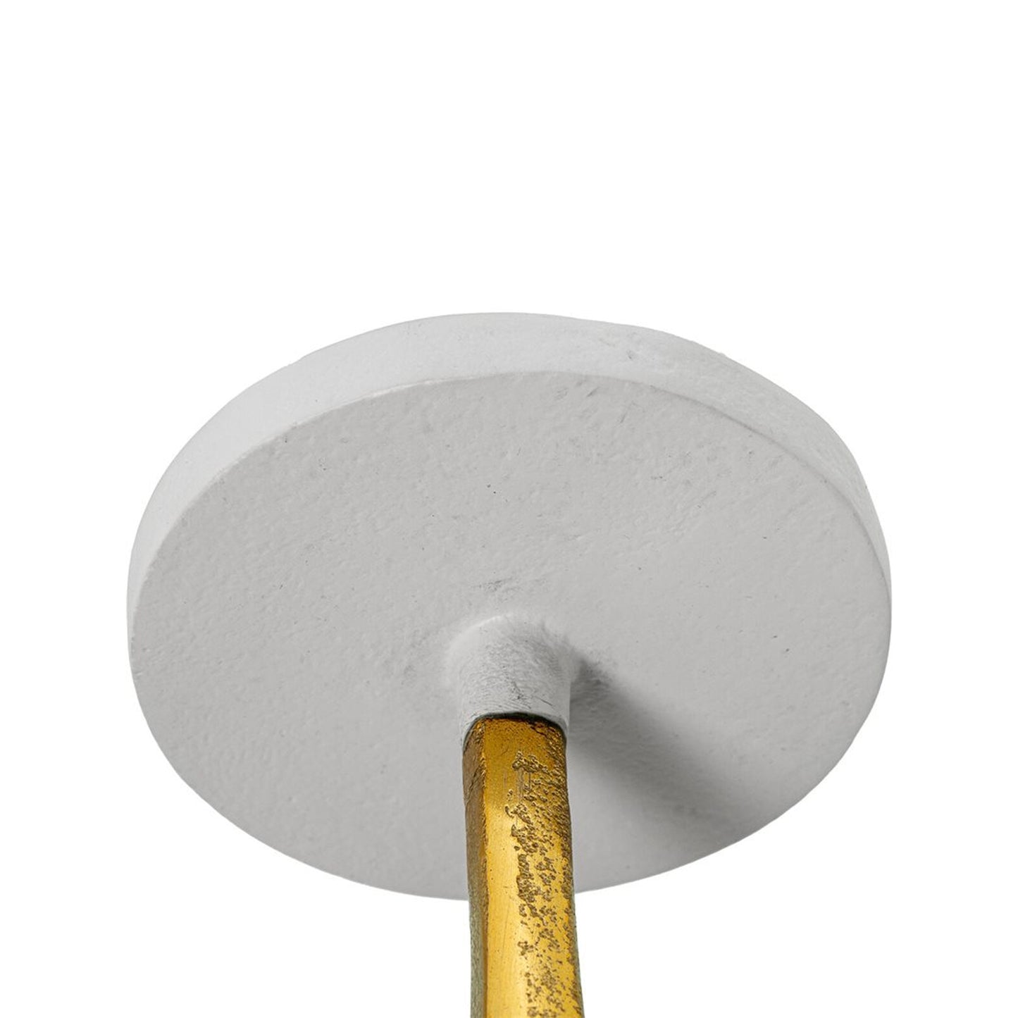 Urban Decor 21cm Pillar Candle Holder Gold & White
