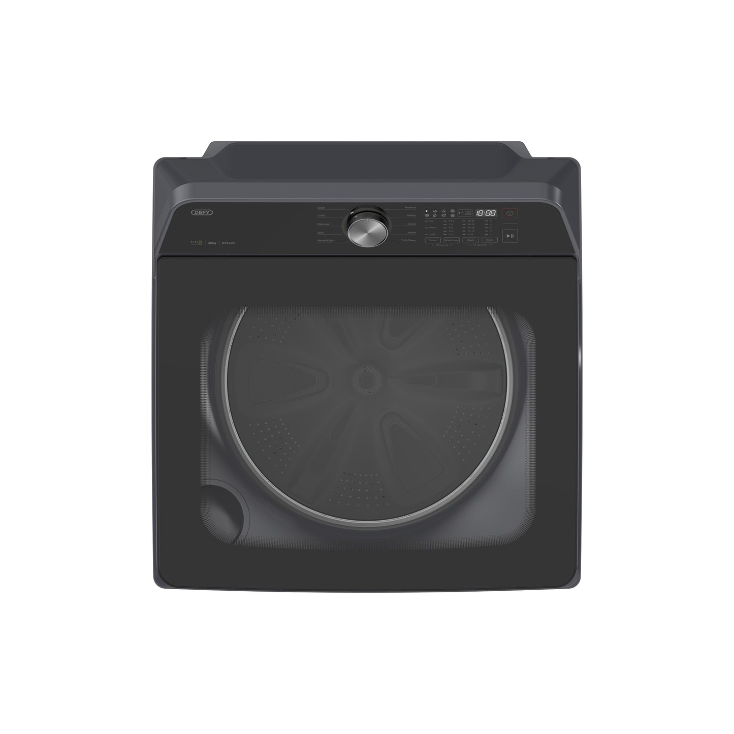 Defy 20Kg Top Loader Washing Machine Grey