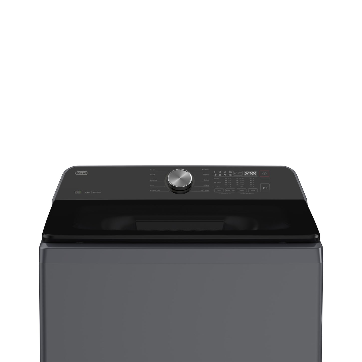 Defy 20Kg Top Loader Washing Machine Grey