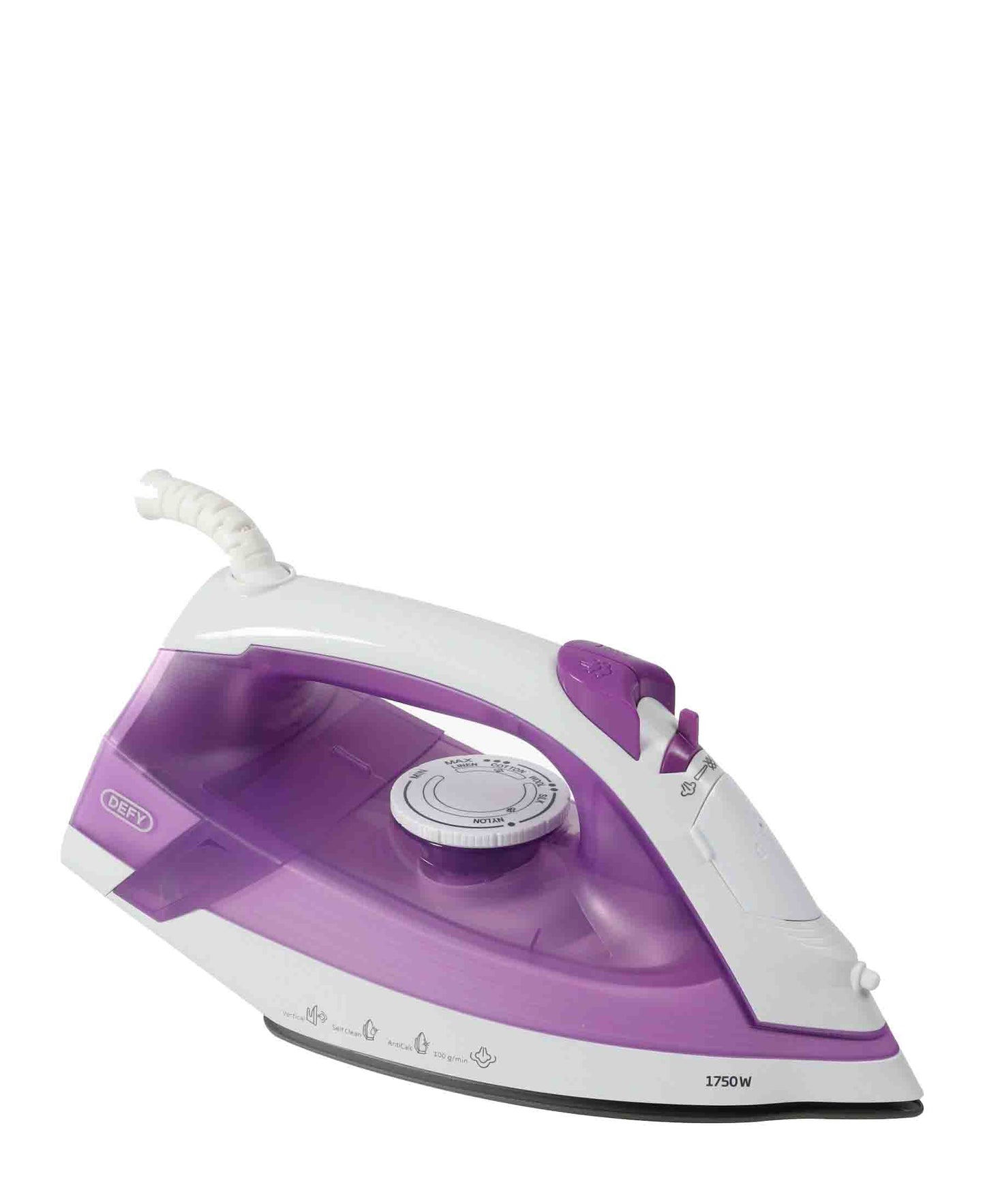 Defy 1750W Steam Iron - Purple & White