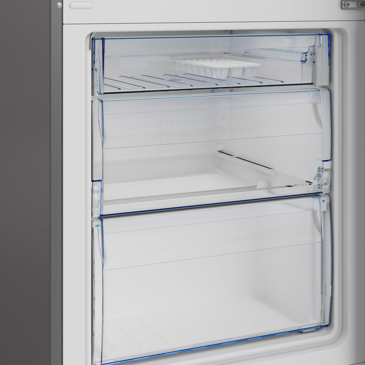 Defy 303L Bottom Freezer Fridge/Freezer - Metallic