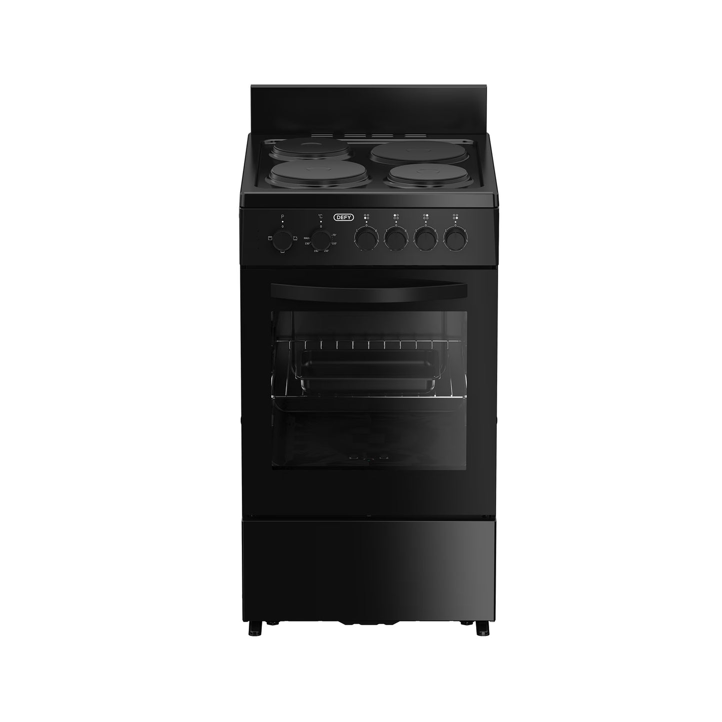 Defy 4 Plate Compact Stove Black