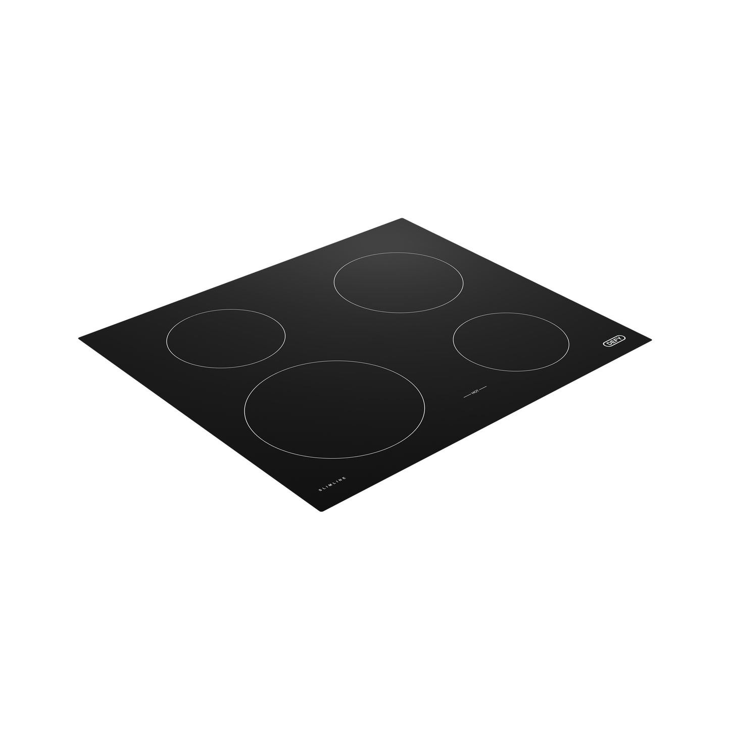 Defy 4 Plate Slimline Ceramic Hob Black