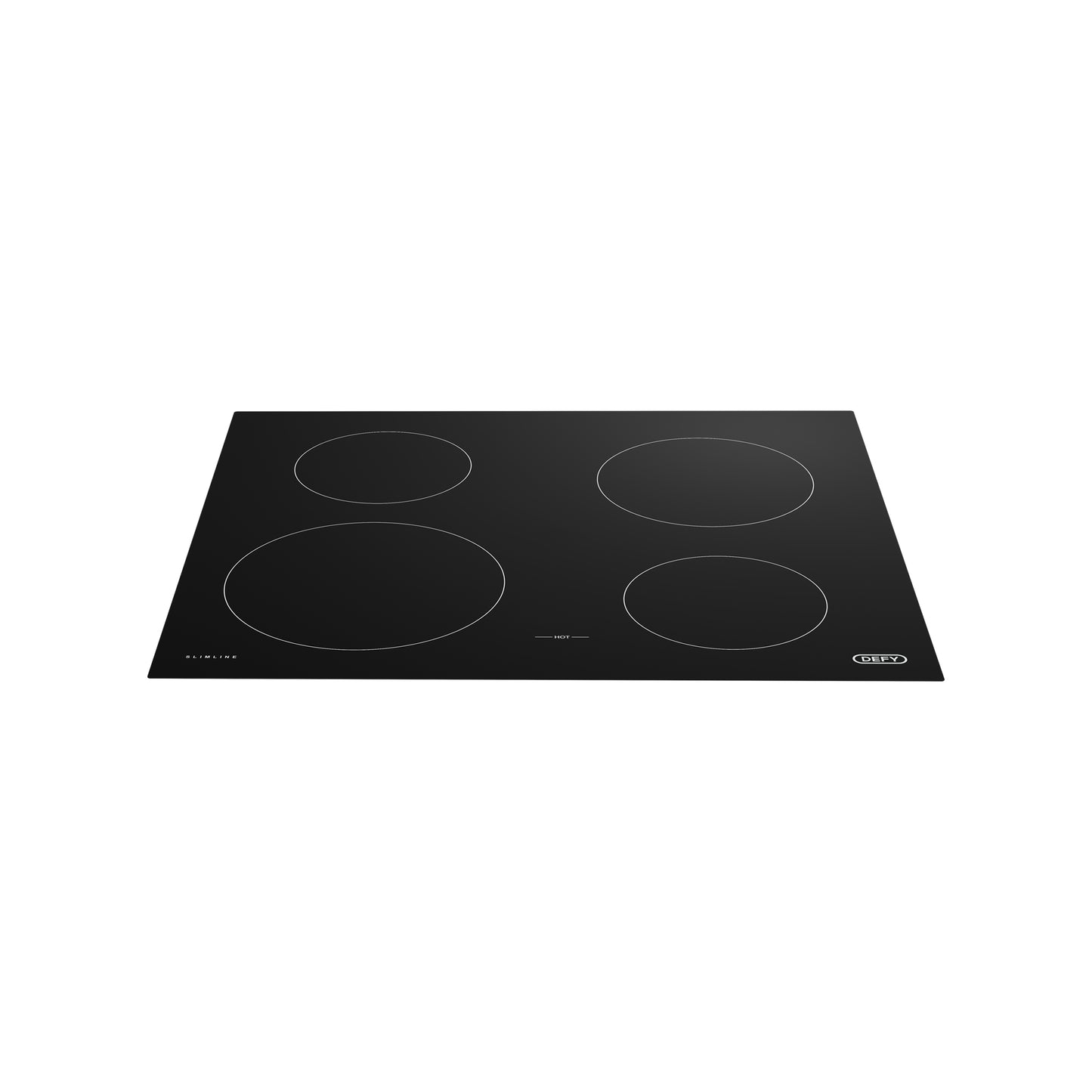 Defy 4 Plate Slimline Ceramic Hob Black