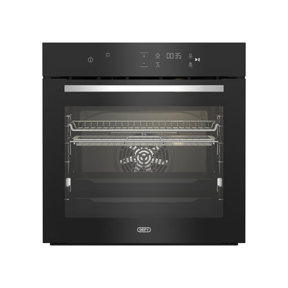 Defy 60cm Slimline ThermoFan+ Eye-Level Oven Black